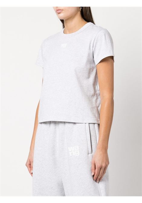 T-shirt con applicazione in grigio - donna ALEXANDER WANG | 4CC3221358050