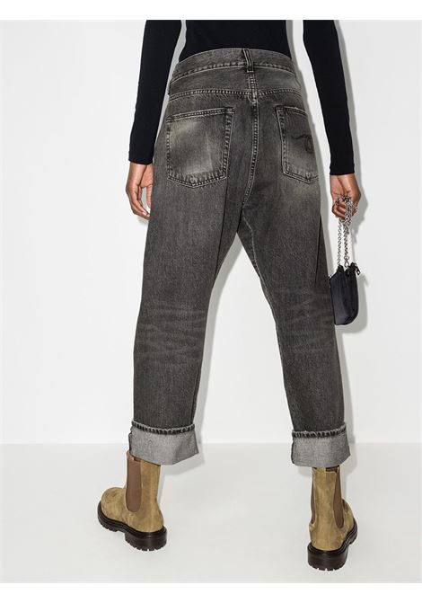 Jeans a gamba dritta in nero - donna R13 | R13W2048549A