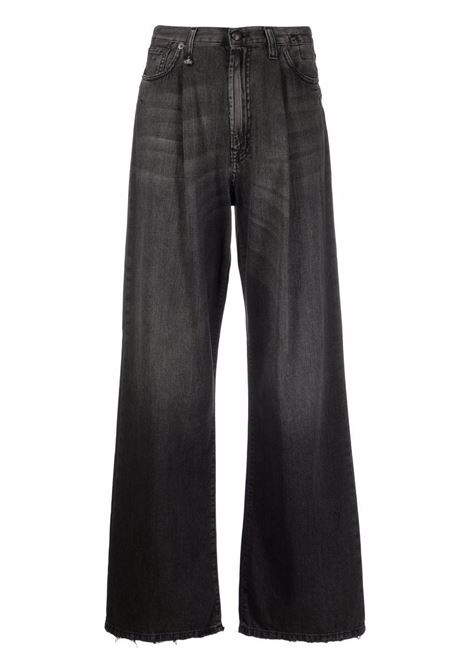 Jeans a gamba ampia Ellery in nero - donna R13 | Jeans | R13W3147D019A