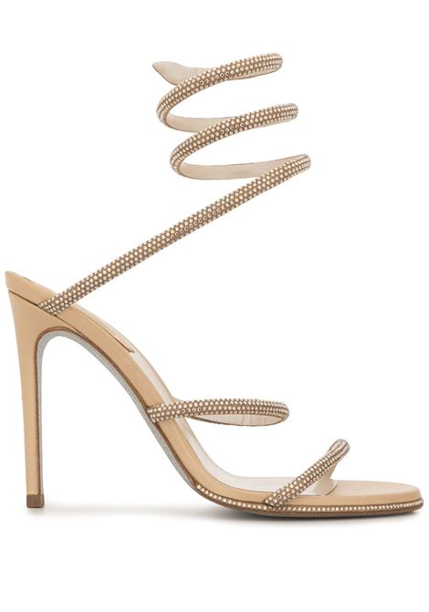 Beige Cleo high-heel sandals - women RENE CAOVILLA | C10416105R001V104