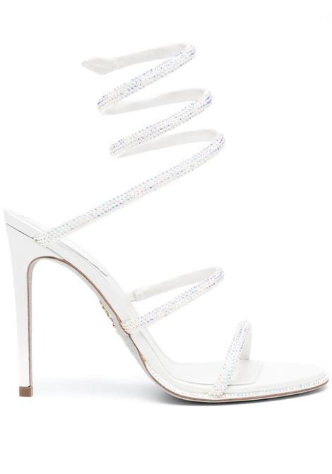 White Cleo 110mm rhinestone-embellished sandals - women RENE CAOVILLA | C10416105R001X318
