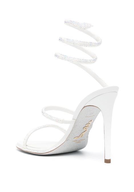 White Cleo 110mm rhinestone-embellished sandals - women RENE CAOVILLA | C10416105R001X318