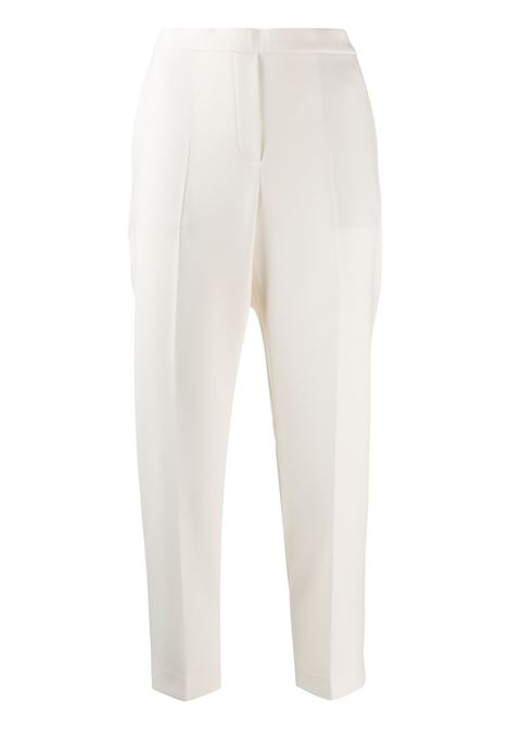 Pantaloni crop taglio straight in ecru - donna THEORY | K0109203Y0C
