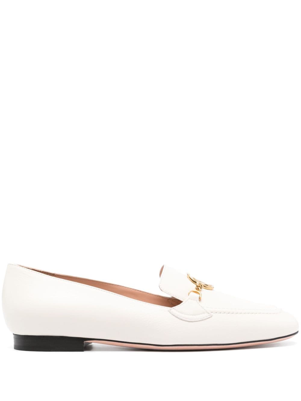 White obrien toe loafers women BALLY divincenzoboutique