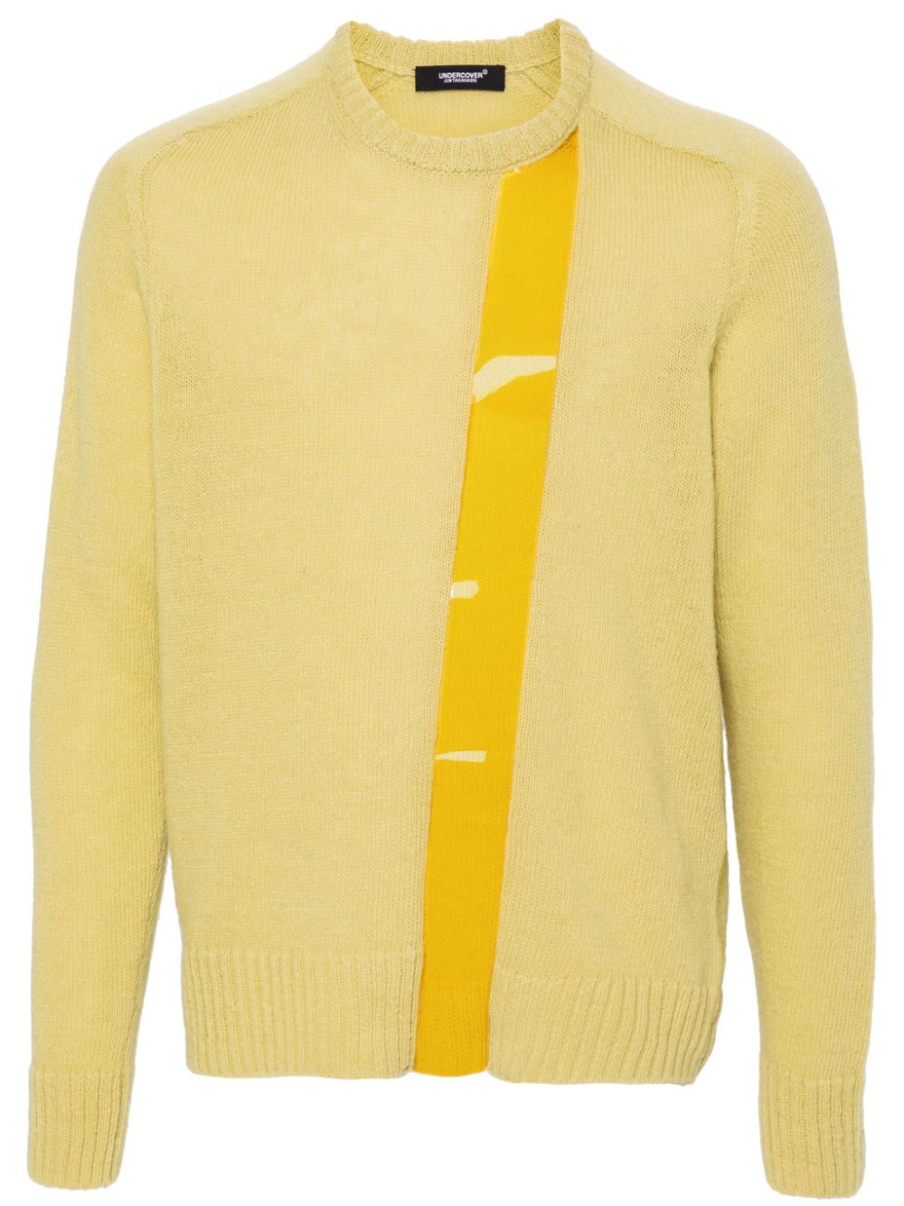 Yellow transparent trim jumper men UNDERCOVER divincenzoboutique