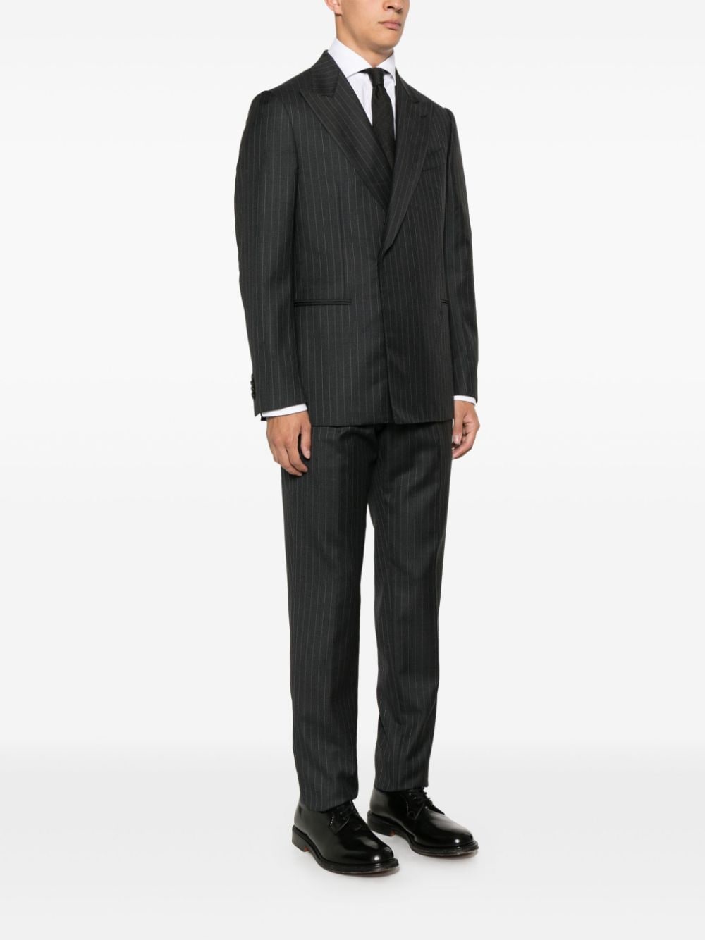 Grey double-breasted suit Caruso - men - CARUSO Grey double-breasted suit Caruso - men - CARUSO