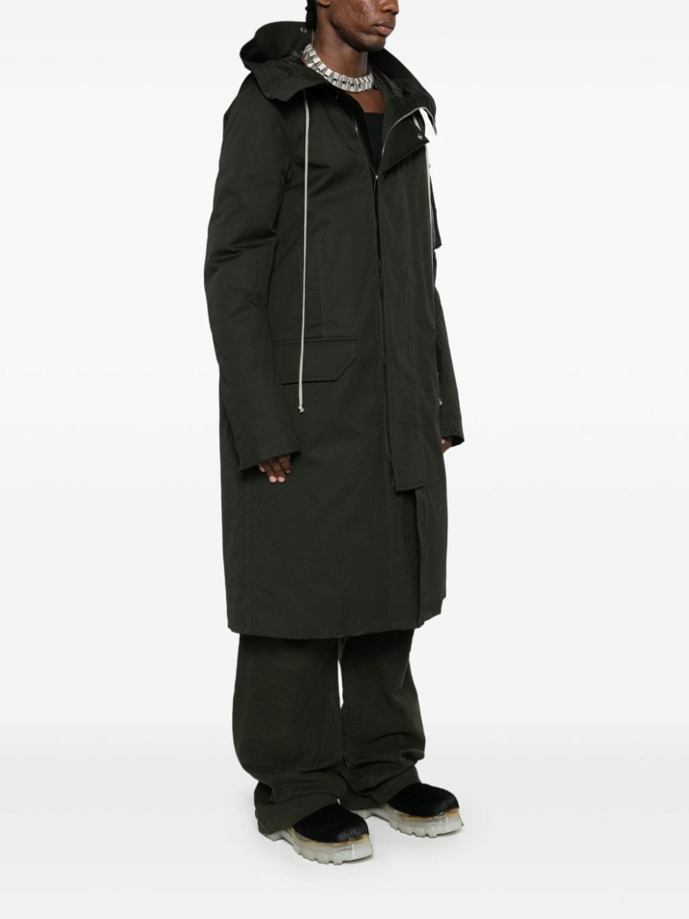 Black Hooded Parka Black Hooded Parka