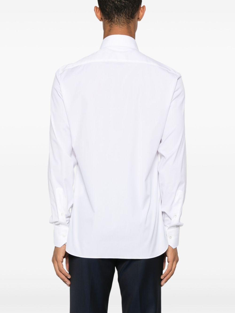 Camicia in popeline in bianco Zegna uomo ZEGNA divincenzoboutique