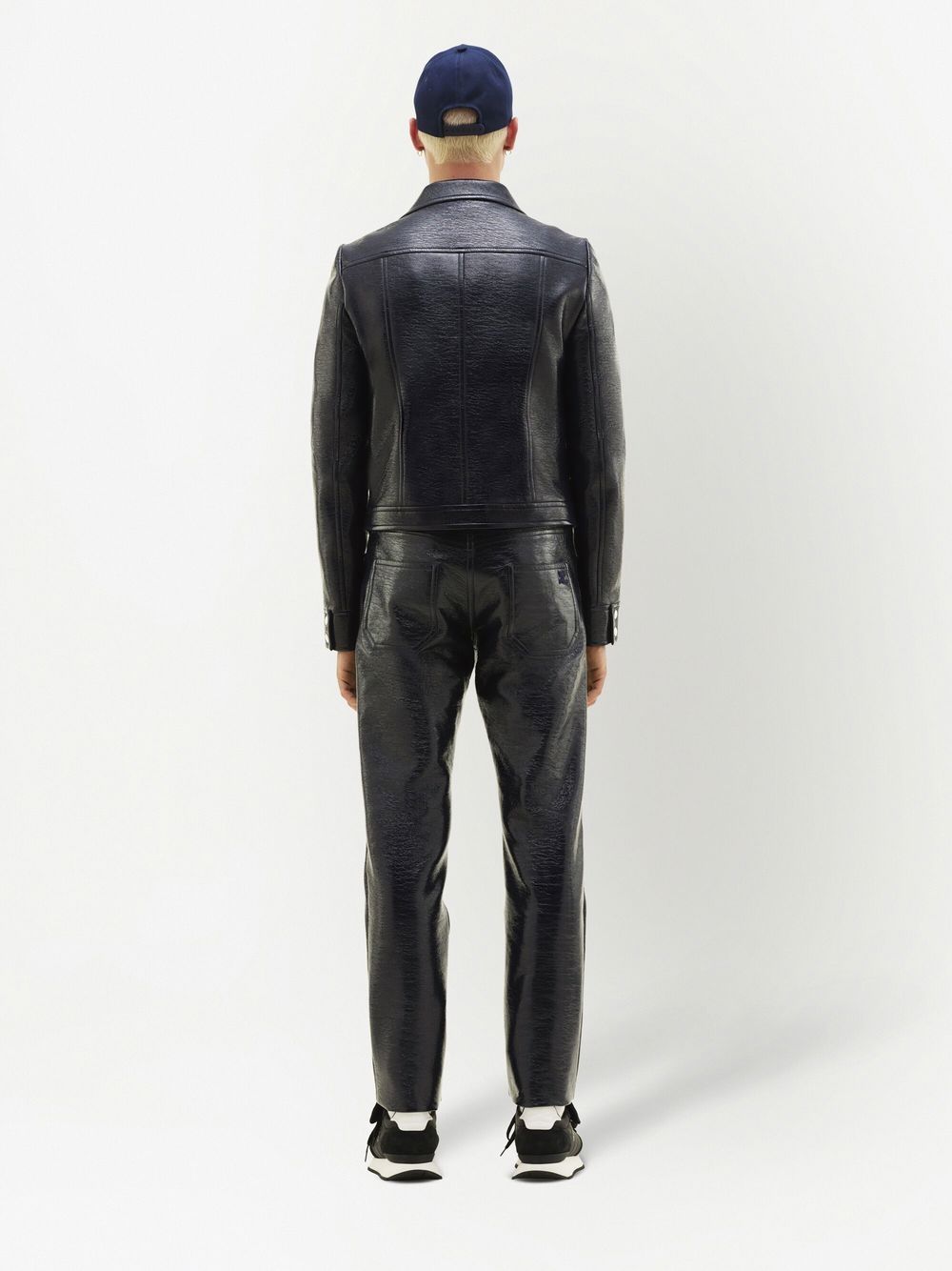 Vinyl mens jacket hotsell