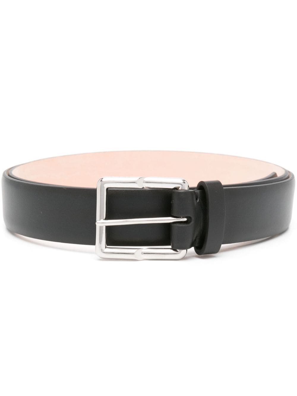 Black engraved buckle belt women LANVIN divincenzoboutique