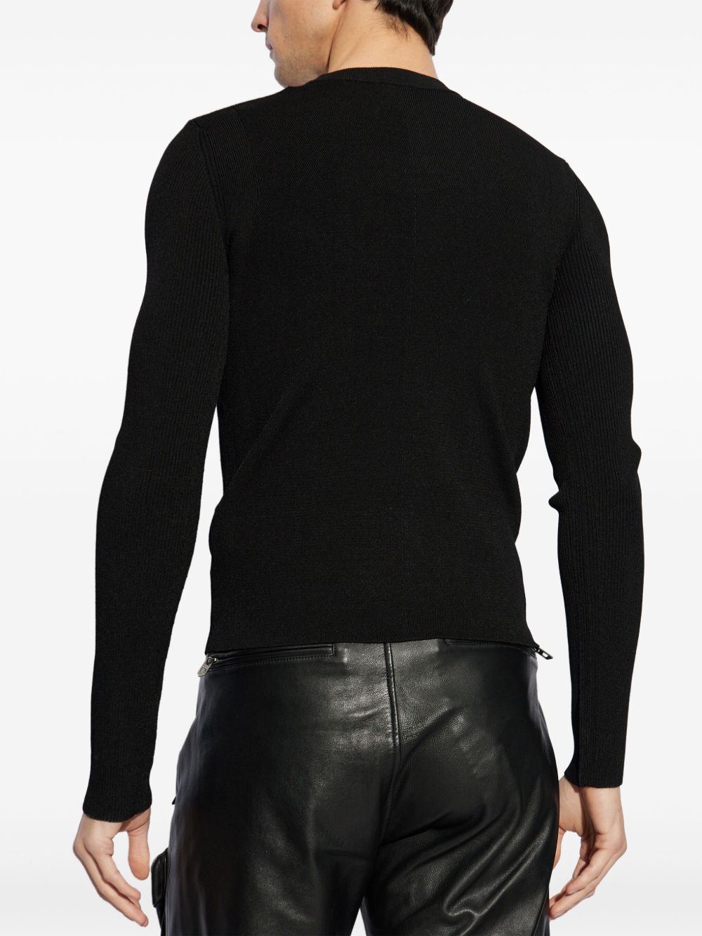 Black K-Zackary logo-plague jumper Diesel - men - DIESEL