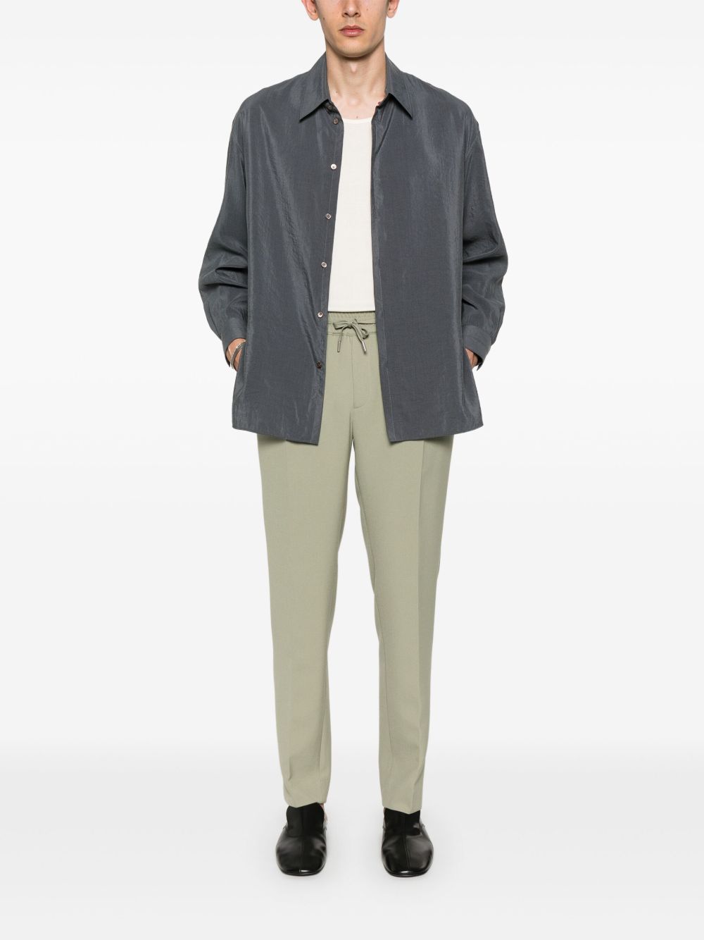 Charcoal grey classic shirt Lemaire - men - LEMAIRE Charcoal grey classic shirt Lemaire - men - LEMAIRE