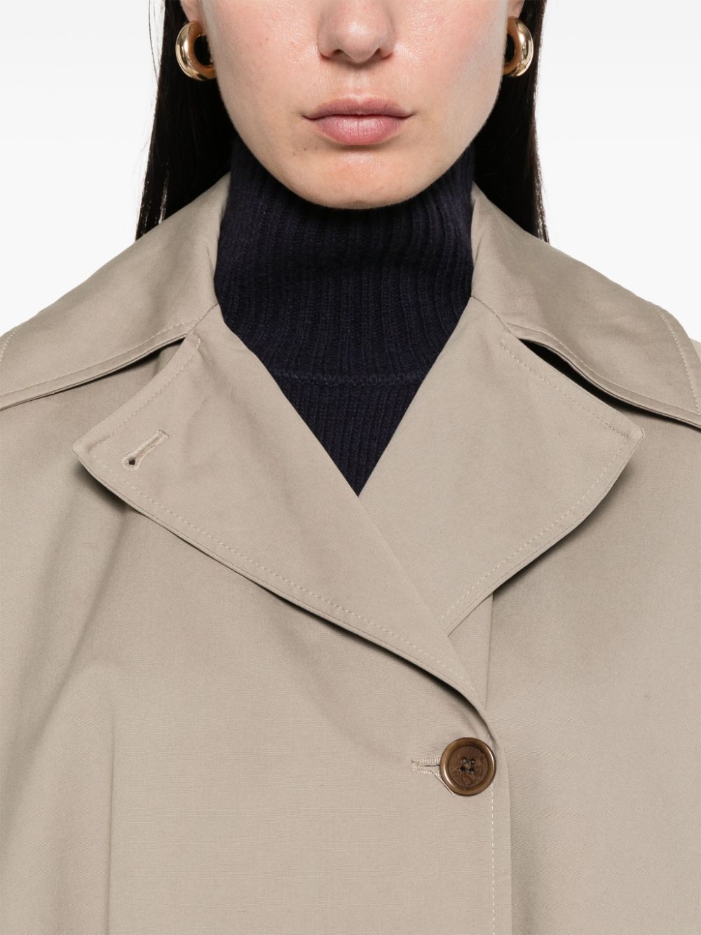 Beige short wide jacket Remain - women - REMAIN
