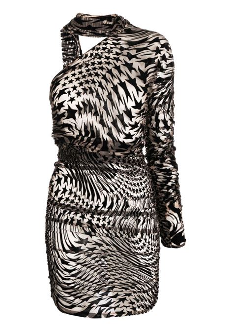 Black star-motif dress Mugler - women MUGLER | Dresses | 22W1RO14676942308
