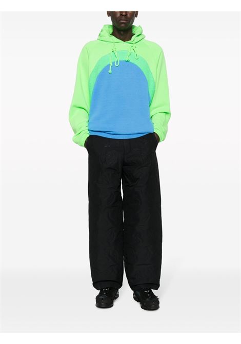 Felpa Rainbow con cappuccio in verde e blu - unisex ERL | ERL07T0231