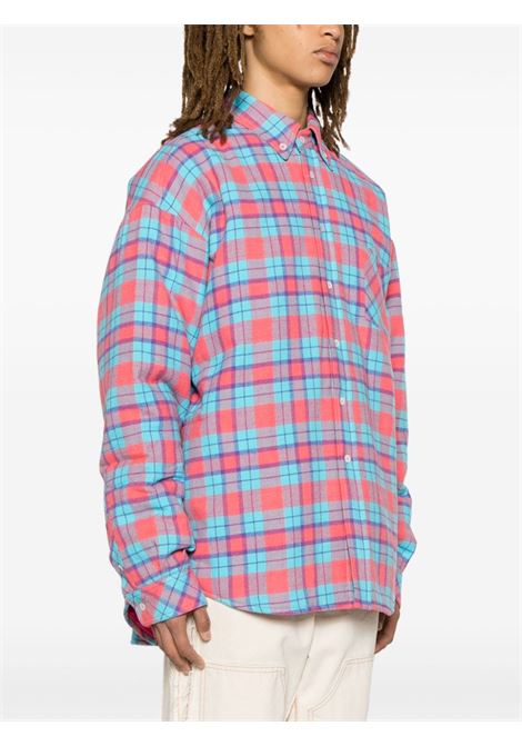 Multicolored check-design shirt - men MEMBERS OF THE RAGE | MTFW23SR043908351835