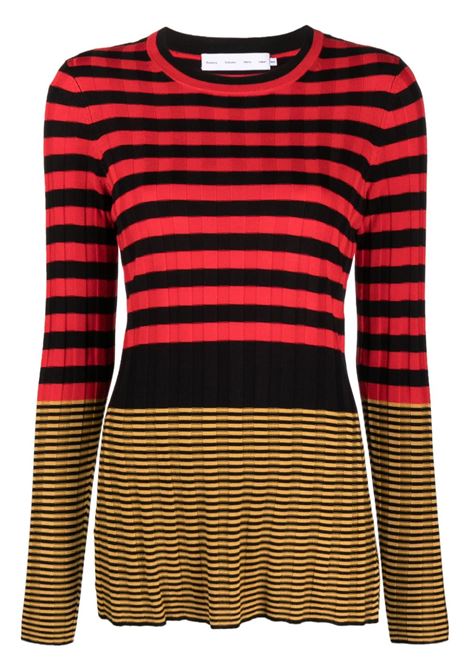Maglione a righe a maniche lunghe in multicolore - donna PROENZA SCHOULER WHITE LABEL | Maglie | WL2337910982