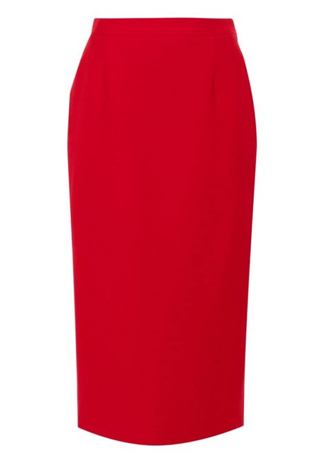 Gonna midi a matita in rosso Alessandra Rich - donna ALESSANDRA RICH | Gonne | FABX3850F43721993