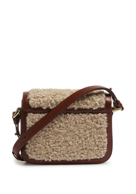 Brown faux-fur detailing crossbody bag A.P.C. - women A.P.C. | PSAKDF61413TCC