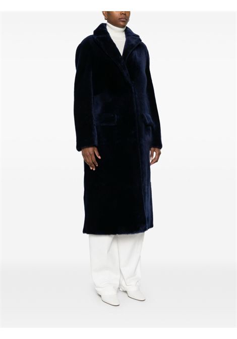 Blue shearling coat Blancha - women BLANCHA | 24011300BL