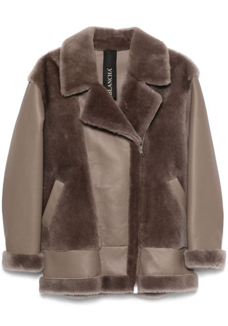 Brown panelled short coat  Blancha - women BLANCHA | 24147301TP