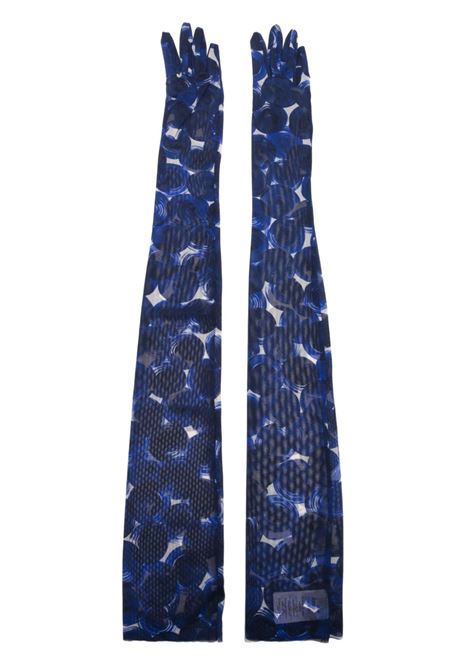 Blue gloves Dries Van Noten - women DRIES VAN NOTEN | Gloves | 2420101019605504