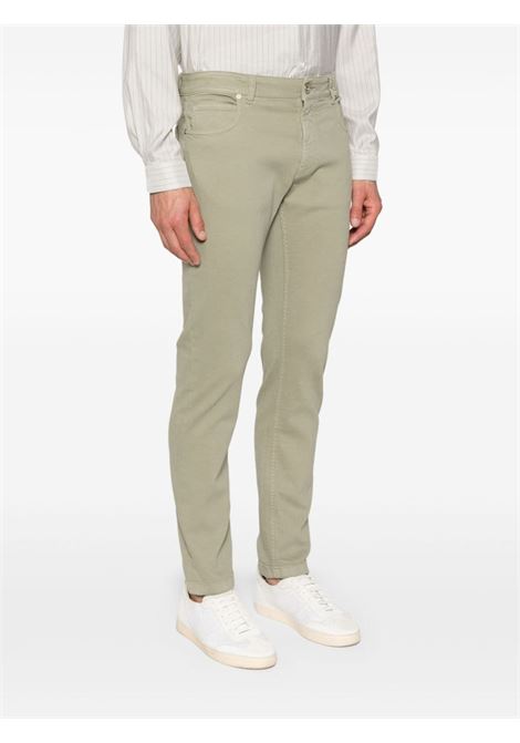 Green slim-cut trousers Eleventy - men ELEVENTY | J75PANJ21TET0J01607S