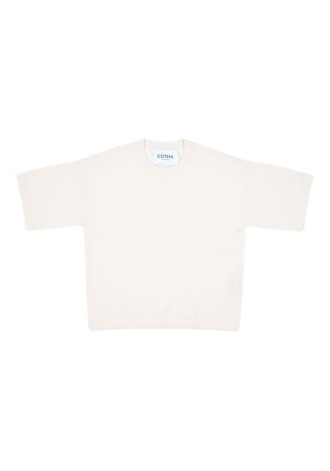 T-shirt in maglia in beige Gotha - uomo GOTHA | 4502408CECRU