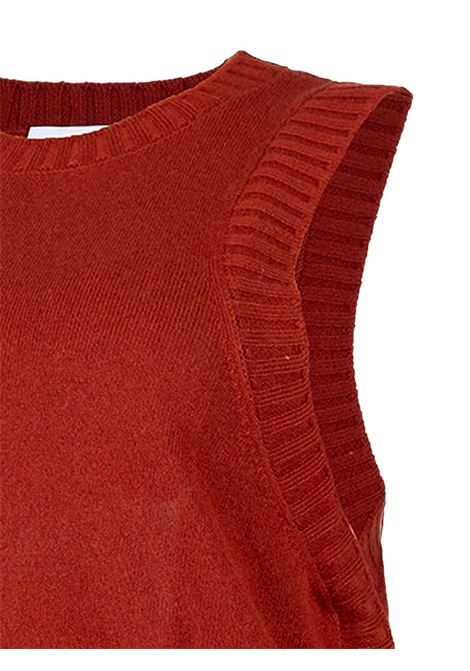 Gilet in maglia in marrone Gotha - donna GOTHA | 4503092ACAJOU