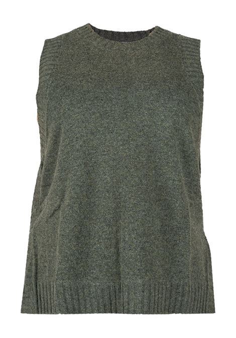 Gilet in maglia in verde Gotha - donna GOTHA | 4503092ASH