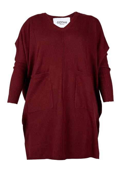 Maglione a maniche lunghe in bordeaux Gotha - donna GOTHA | 4504026CPOURPRE