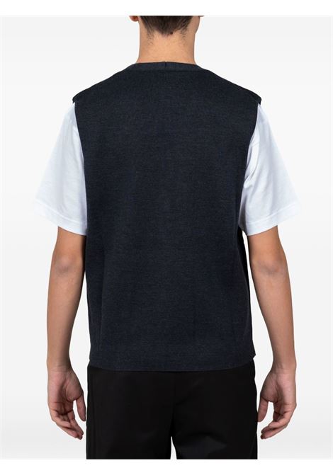 Grey knitted-design vest Kangra - men KANGRA | 90050700066