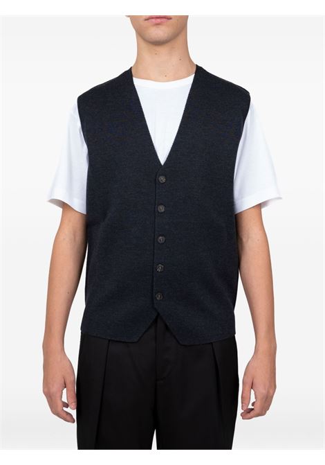 Grey knitted-design vest Kangra - men KANGRA | 90050700066