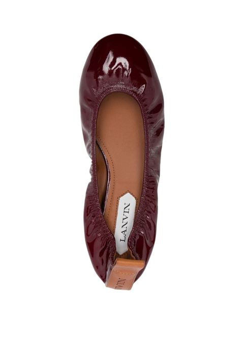 Burgundy patent ballet flats Lanvin - women LANVIN | FWBAMB02GLOS39