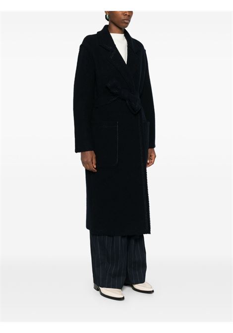 Blue jene double-breasted coat Maxmara - women MAXMARA | 2421316013600001