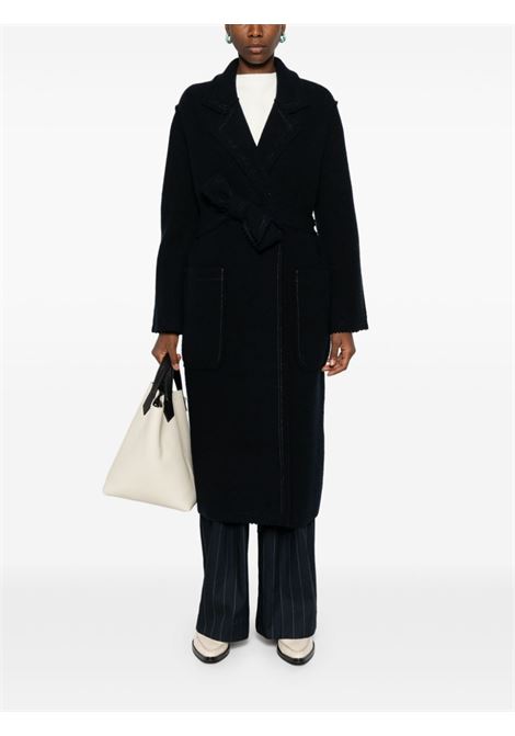 Blue jene double-breasted coat Maxmara - women MAXMARA | 2421316013600001