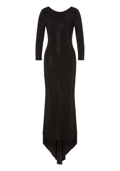 Black crystal-embellished maxi dress Philosophy di Lorenzo Serafini - women PHILOSOPHY DI LORENZO SERAFINI | Dresses | 045657250555