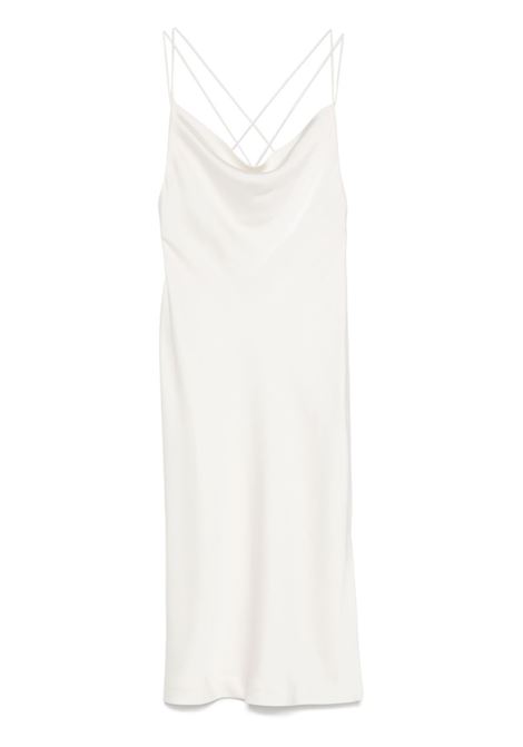 Beige satin midi slip dress Rotate - women ROTATE | 112517857857
