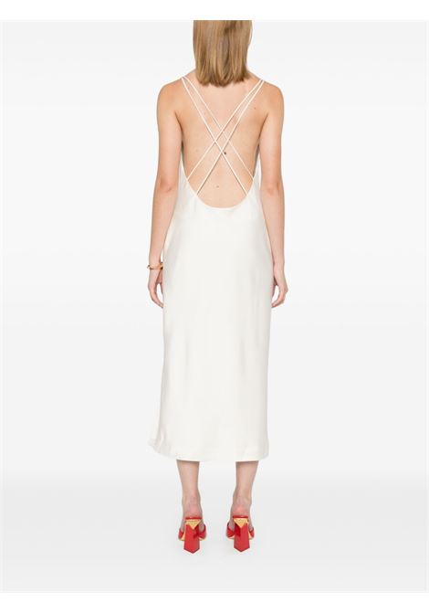 Beige satin midi slip dress Rotate - women ROTATE | 112517857857