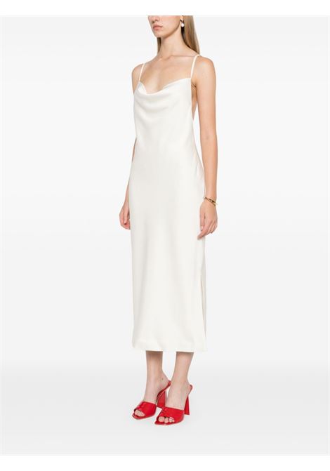 Beige satin midi slip dress Rotate - women ROTATE | 112517857857