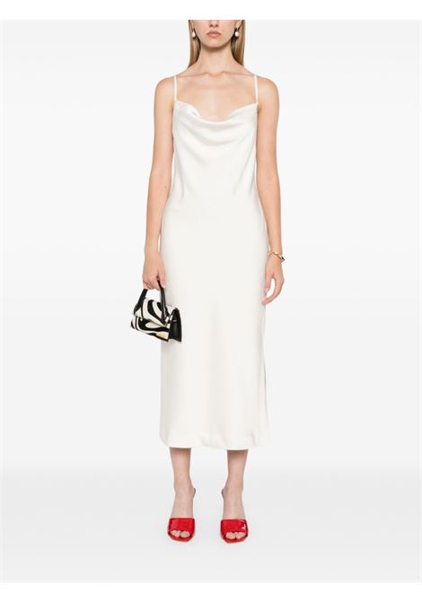Beige satin midi slip dress Rotate - women ROTATE | 112517857857