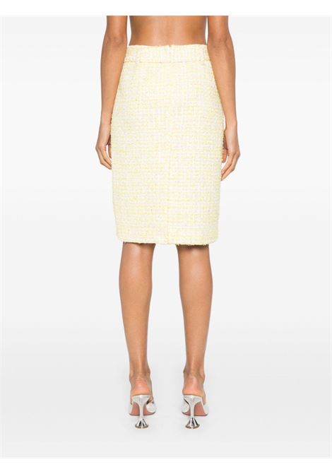 Yellow bouclé midi skirt Rotate - women ROTATE | 11277618951895