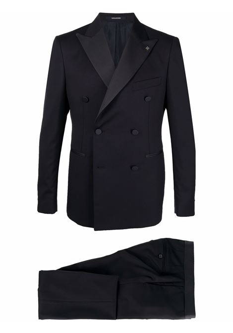 Blue fitted double-breasted suit Tagliatore - men TAGLIATORE | SFBR10A01060001B5013