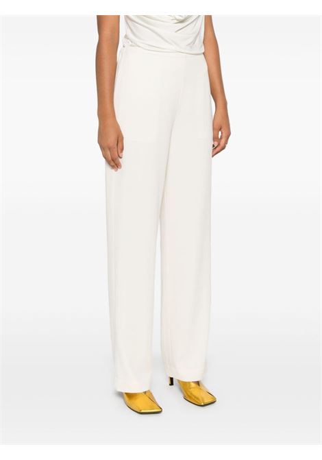 White crepe trousers Theory - women THEORY | N0509209Y0C