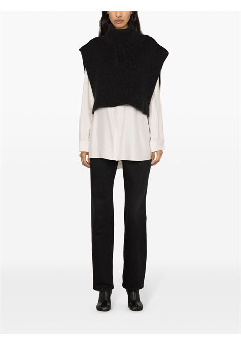 Jeans a gamba dritta in nero Toteme - donna TOTEME | 2342036744230