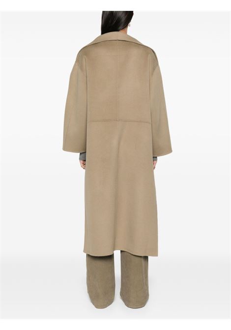 Cappotto con revers a scialle in beige Toteme - donna TOTEME | 234WRO885FB0049235