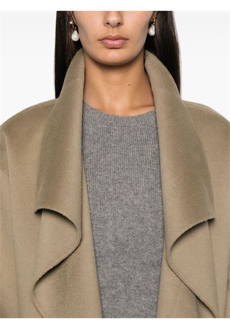 Cappotto con revers a scialle in beige Toteme - donna TOTEME | 234WRO885FB0049235