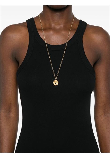 Abito maxi smanicato in nero Toteme - donna TOTEME | 243WRD3766FB0094001
