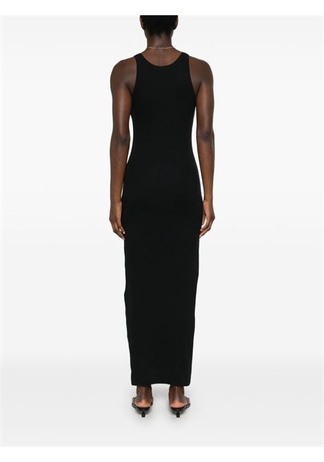 Abito maxi smanicato in nero Toteme - donna TOTEME | 243WRD3766FB0094001