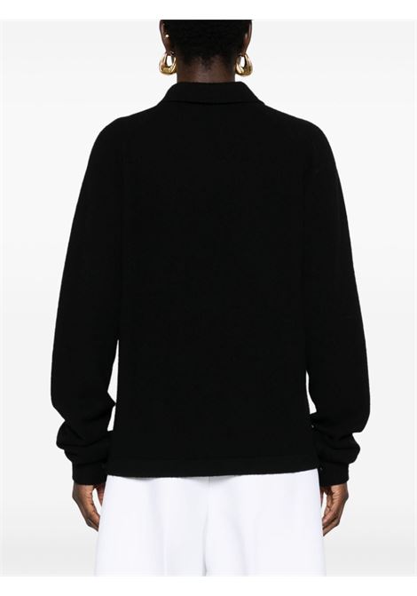 Cardigan a maniche lunghe in nero Toteme - donna TOTEME | 243WRT0347YA0016001